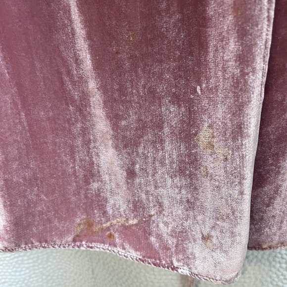 REFORMATION PINK BLUSH XS VELVET DRESS - Picture 4 of 4